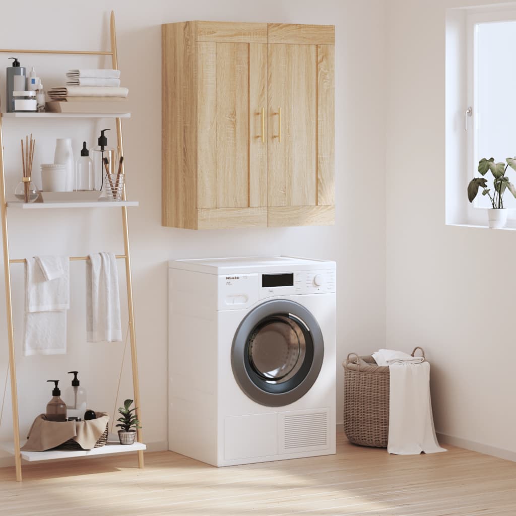 Seinäkiinnitettävä kaappi Sonoma 69,5x34x90 cm tekninen puu