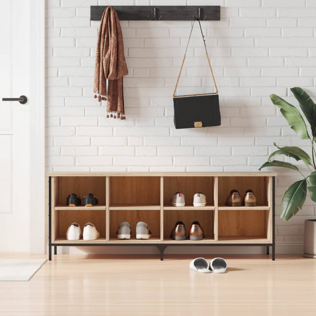 Kenkäkaappi Sonoma-tammi 131x35x50 cm tekninen puu