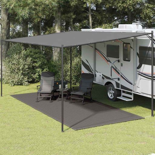 Telttamatto 250x500 cm Antrasiitti