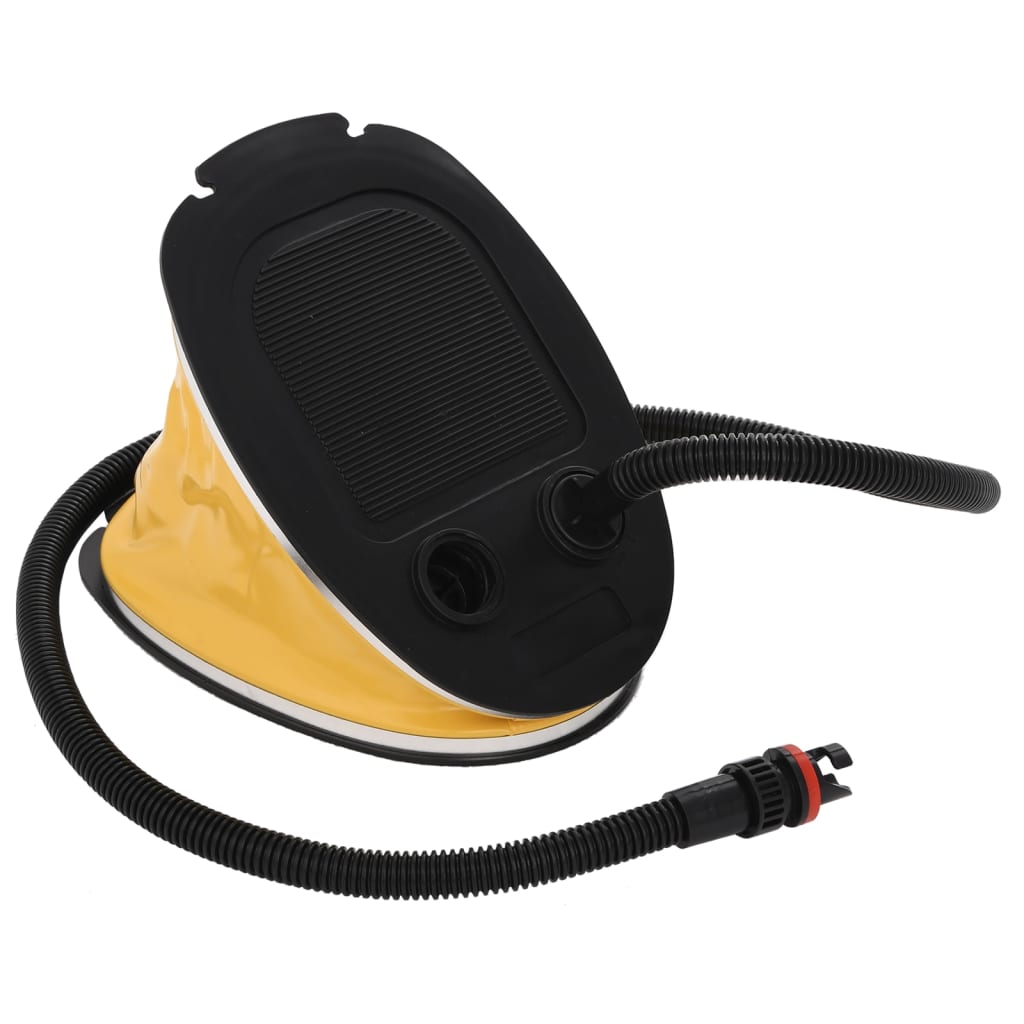 Jalkapumppu 26x18 cm PP ja PE harmaa ja keltainen