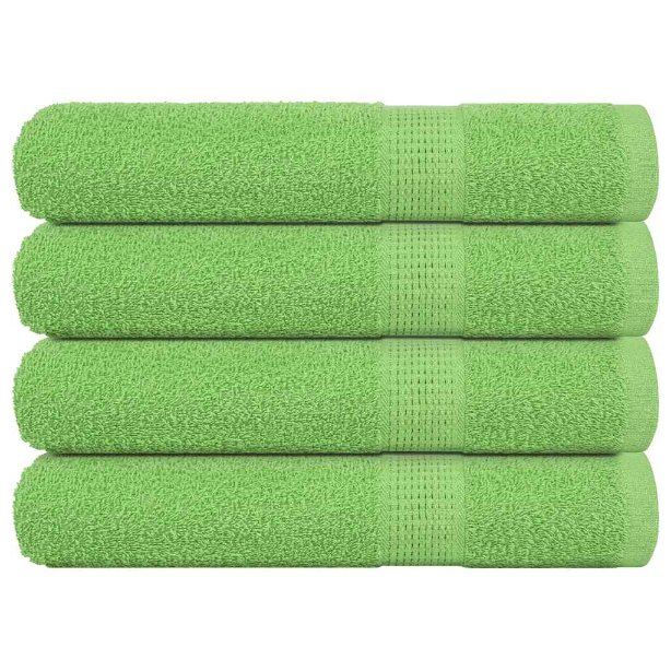 Pyyhkeet 4 kpl FROGN omenanvihreä 100x200 cm 100% puuvilla