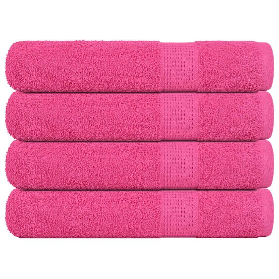 Pyyhkeet 4 kpl FROGN pinkki 100x200 cm 100% puuvilla