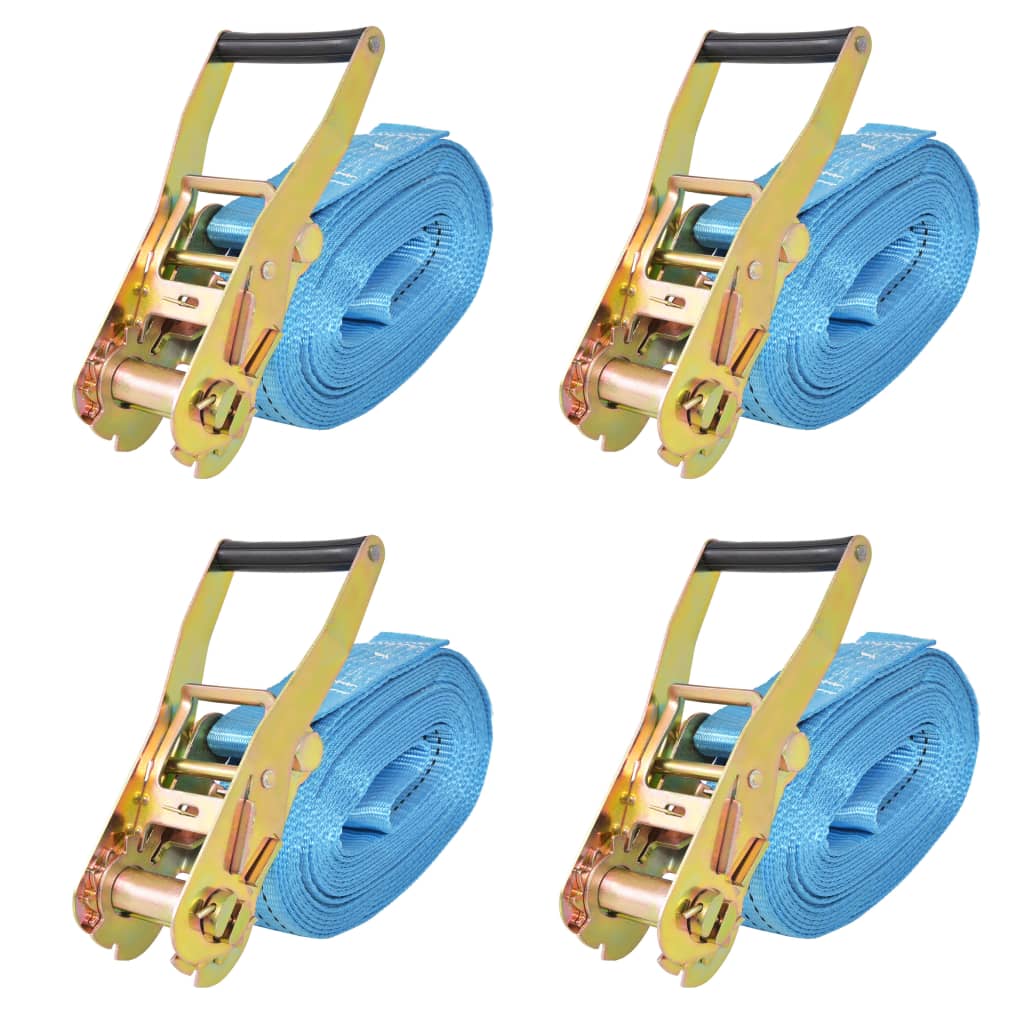 Räikkä kuormaliinat 4 kpl 4 tonnia 8mx50mm Sininen