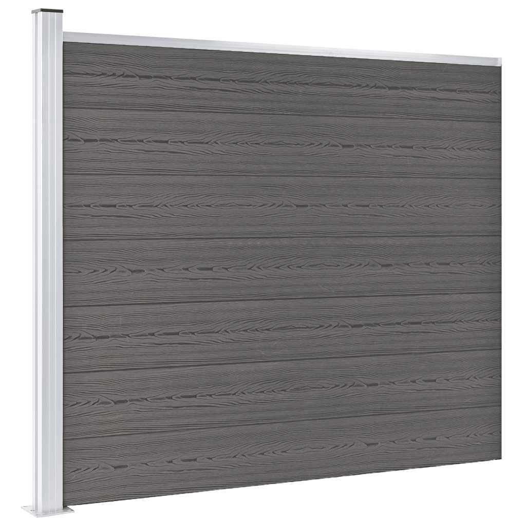 Aitapaneeli WPC 175x146 cm harmaa