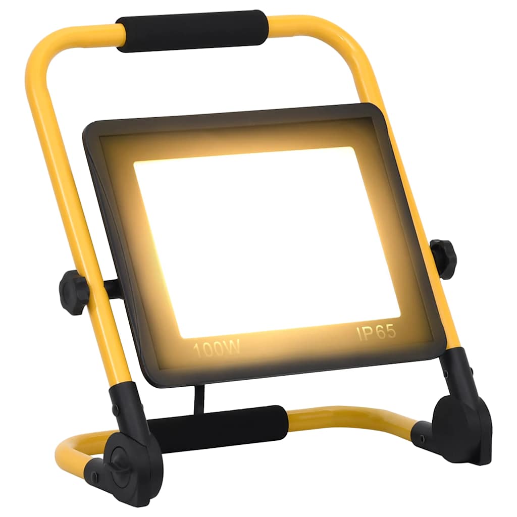 LED-valonheitin kahvalla 100 W lämmin valkoinen