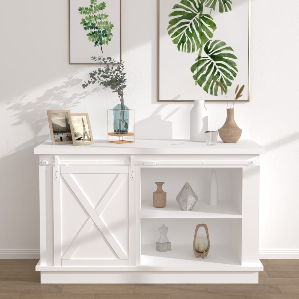 Kaapin liukuoven asennussarja mini hiiliteräs valkoinen 122 cm