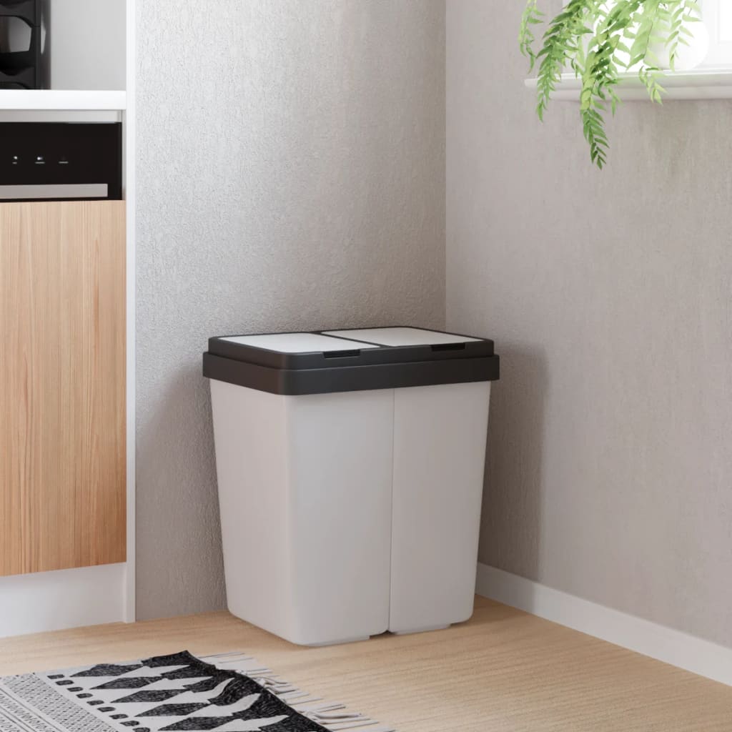 Tuplaroskakori valkoinen 2x25 l