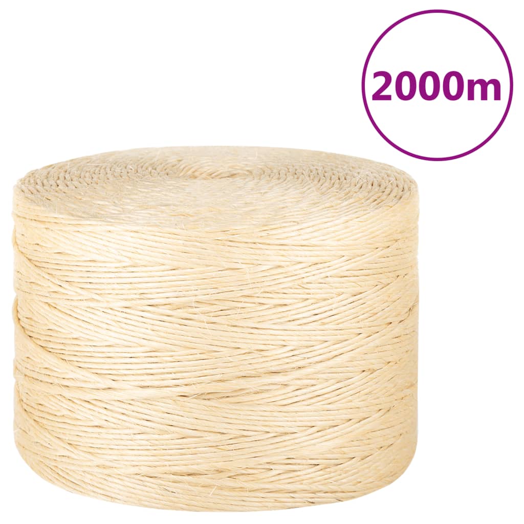 Köysi 100% Sisal 3 mm 2000 m