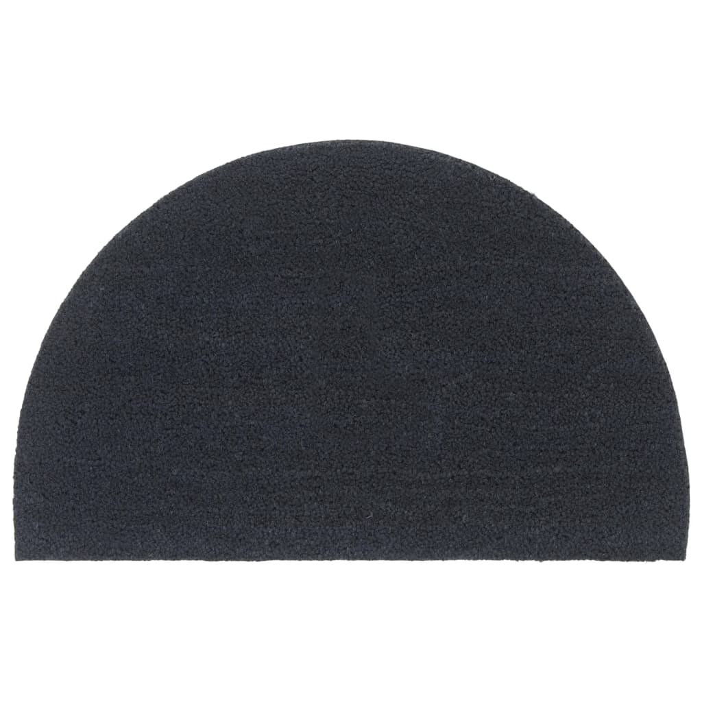 Ovimatto tummanharmaa puolipyöreä 50x80 cm tuftattu kookos