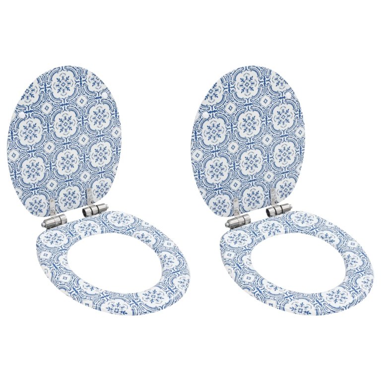 WC-istuin 2 kpl soft close kansilla MDF posliinikuosi