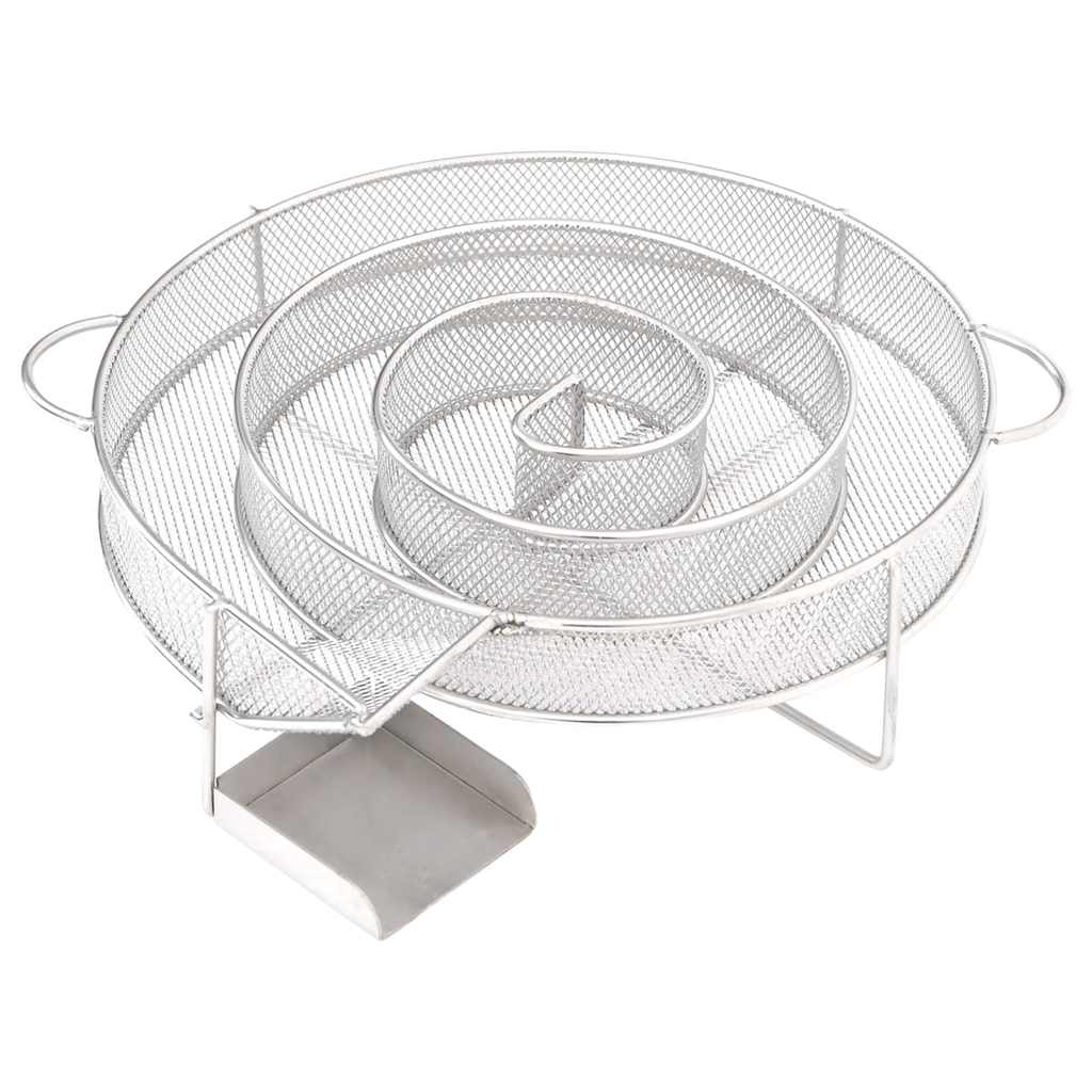 Kylmäsavugeneraattori pyöreä 19,5 cm ruostumaton teräs