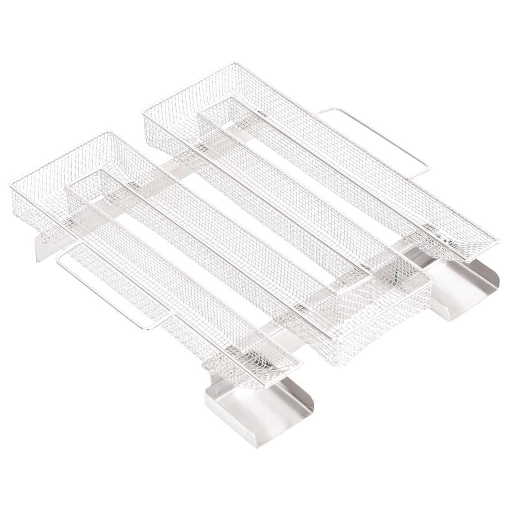 Kylmäsavugeneraattori neliö 22,5 cm ruostumaton teräs