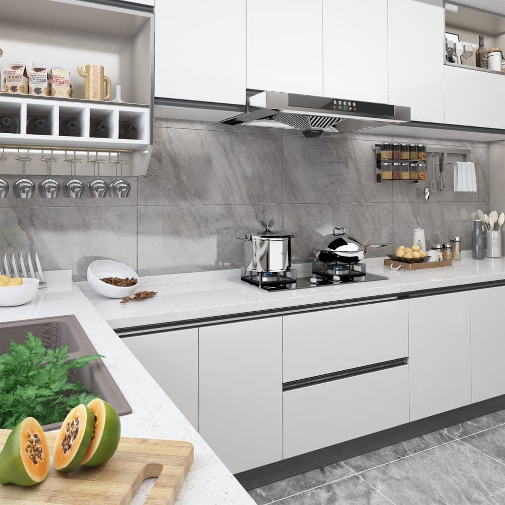 Itseliimautuvat huonekalukalvot 2 kpl valkoinen 500x90 cm PVC