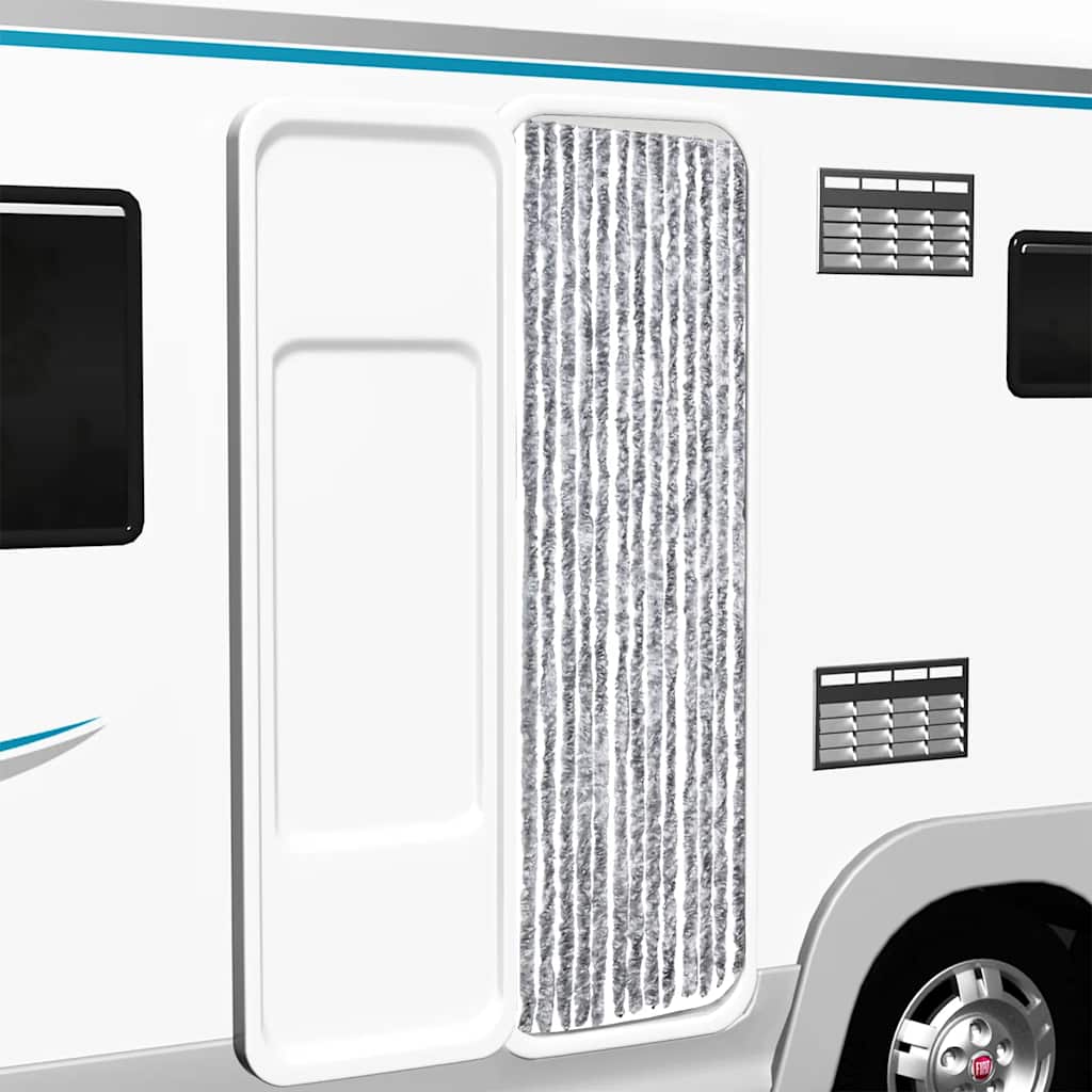 Hyönteisverho harmaavalkoinen 56x200 cm Chenille