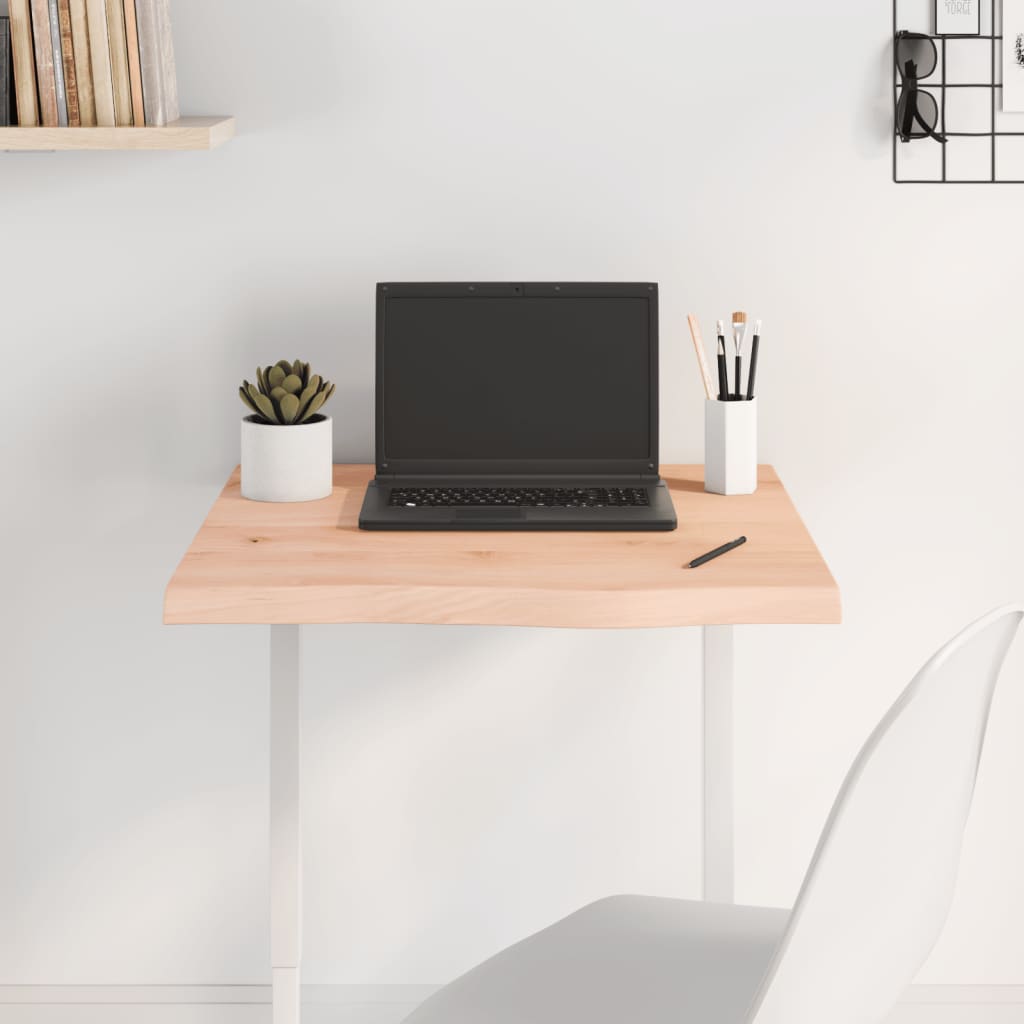 Pöytälevy 60x60x(2-4) cm käsittelemätön täystammi