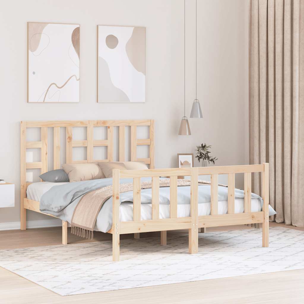 Sängynrunko päädyllä Double täysi puu