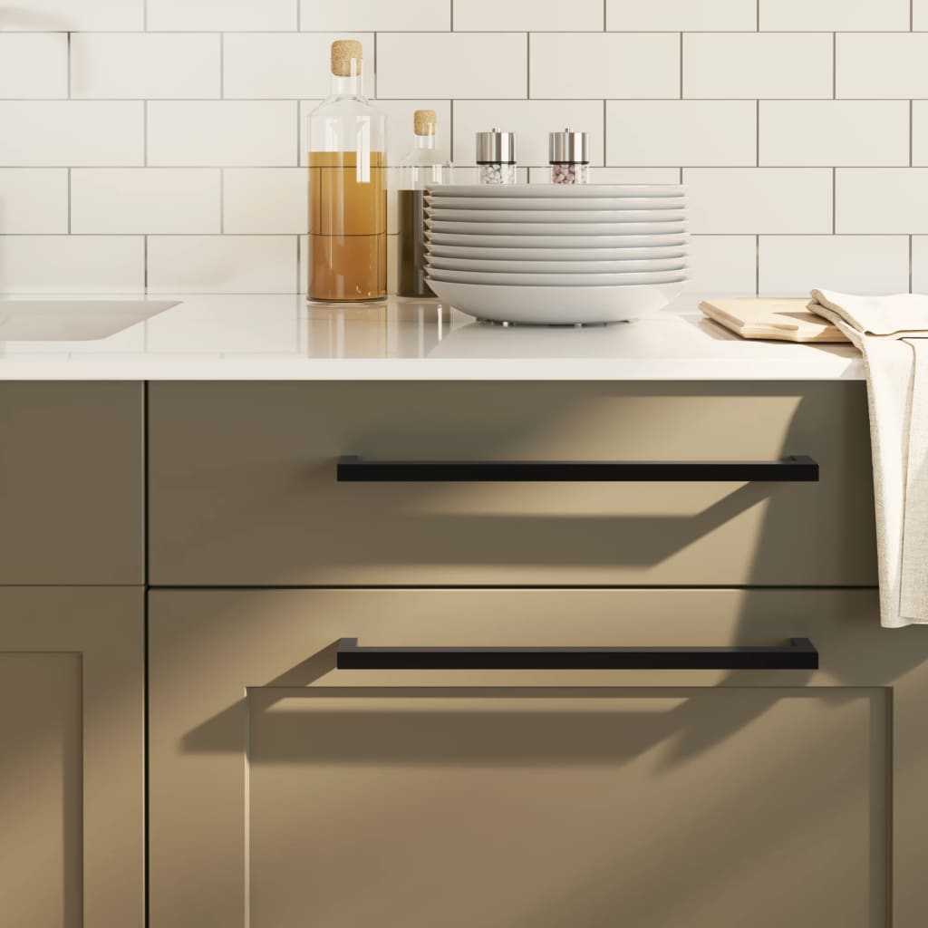 Kaapin kahvat 10 kpl musta 320 mm ruostumaton teräs