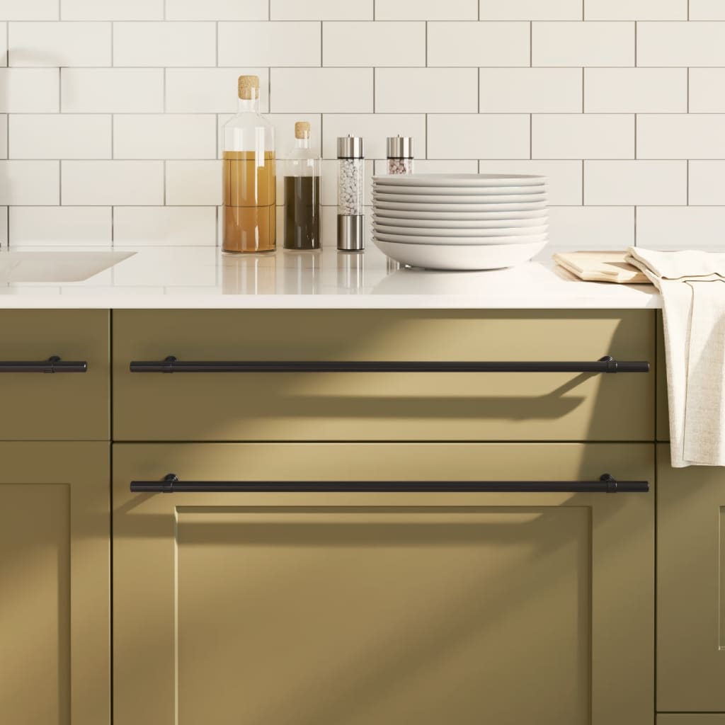 Kaapin kahvat 20 kpl musta 480 mm ruostumaton teräs