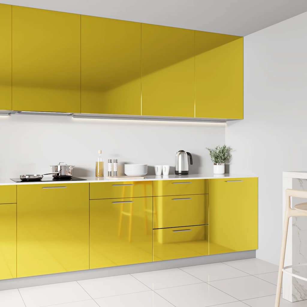 Itseliimautuva huonekalukalvo korkeakiilto kulta 500x90 cm PVC