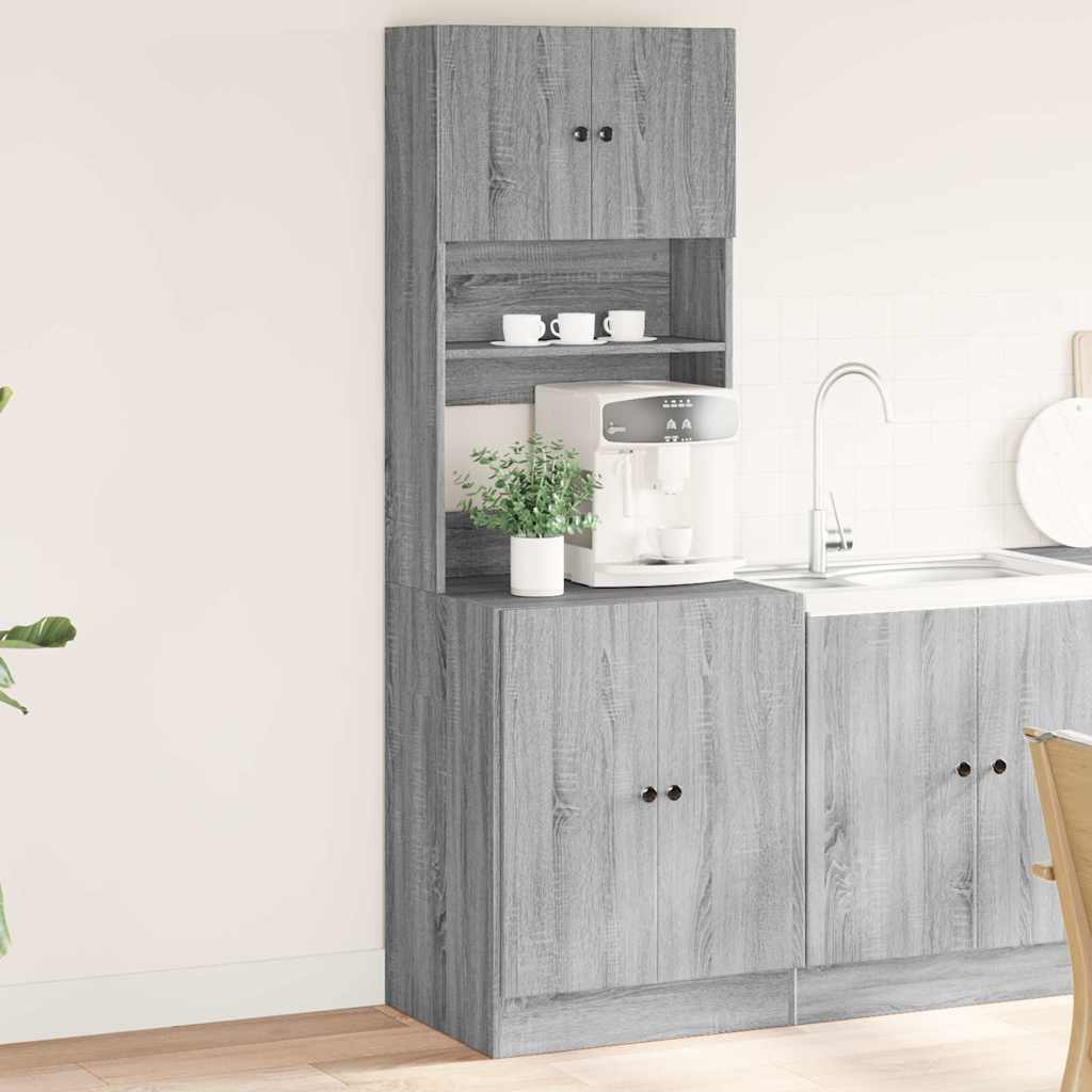 Keittiön kaappi harmaa Sonoma 60x50x180 cm tekninen puu