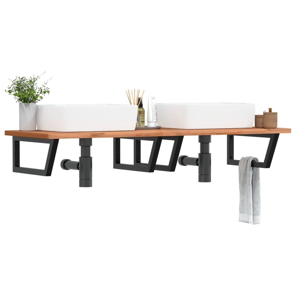 Pesuallashylly seinälle teräs ja täysi pyökki