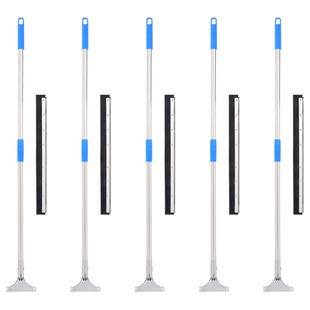 Lattialastat 5 kpl 55x122,5 cm teräs ja kumi