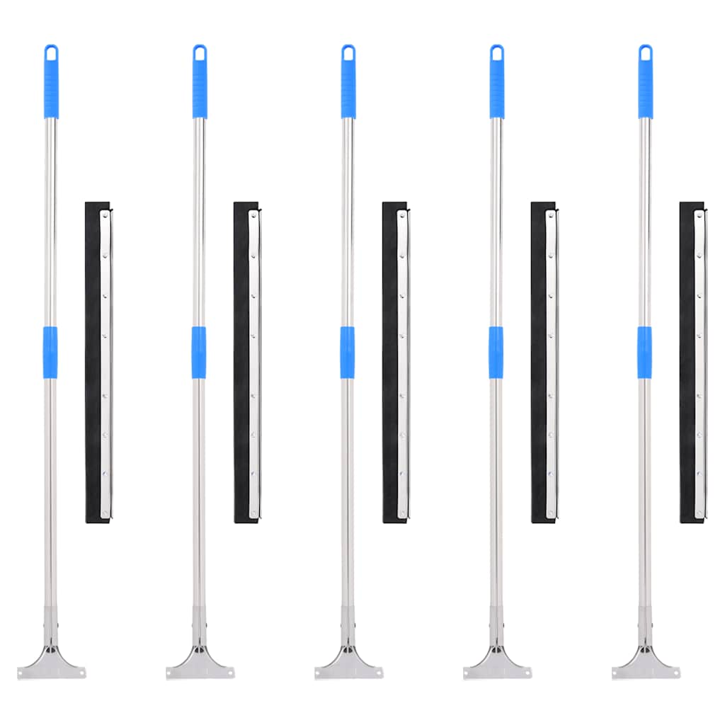 Lattialastat 5 kpl 60x122,5 cm teräs ja kumi