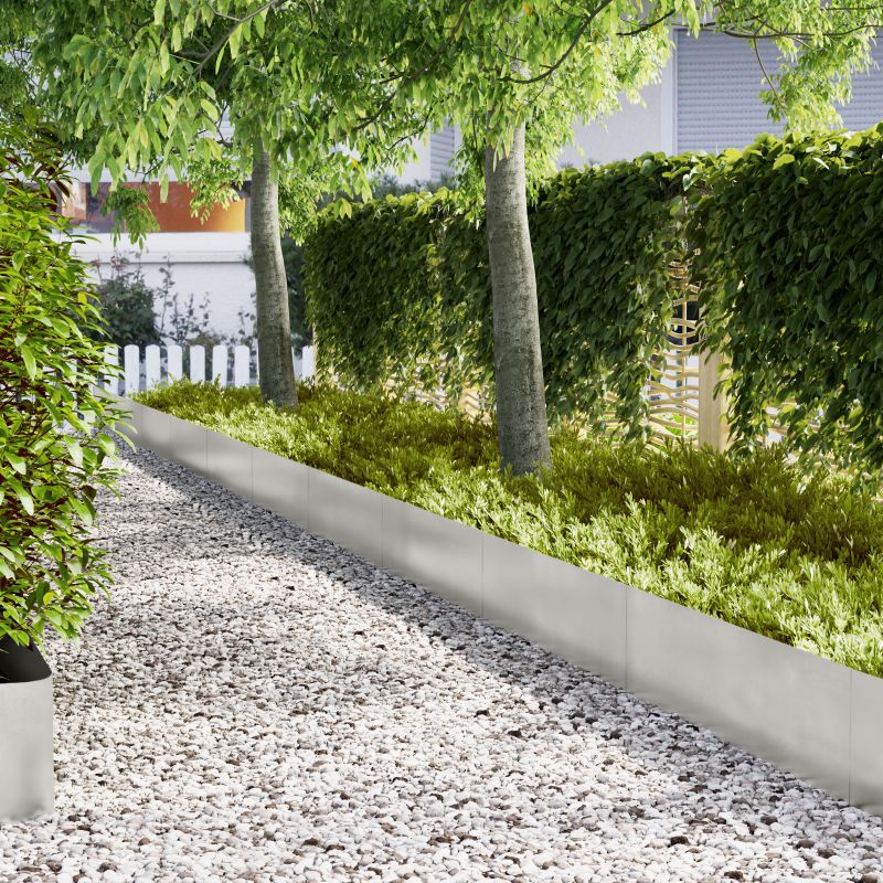 vidaXL Nurmikon Reunat 30 kpl 100x0,5x30 cm Ruostumaton Teräs