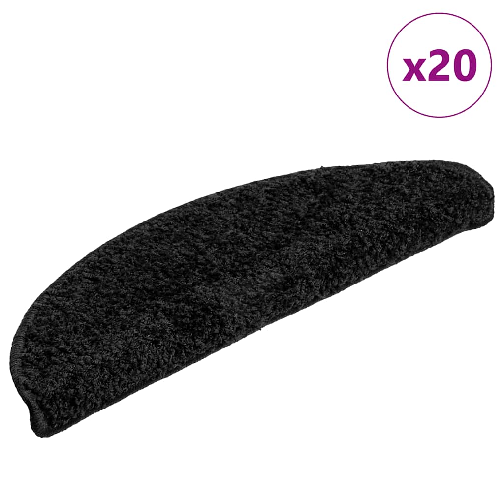 Porrasmatot 20 kpl Musta 56x17x3 cm