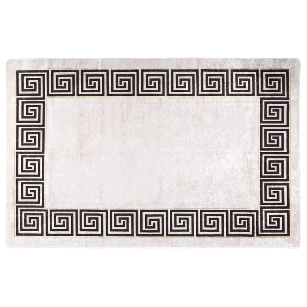 Matto pestävä 160x230 cm vaalea beige liukumaton