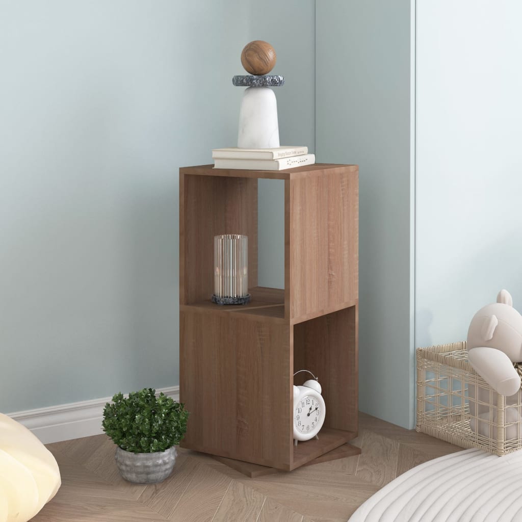 Pyörivä kaappi Sonoma-tammi 34,5x34,5x75,5 cm lastulevy