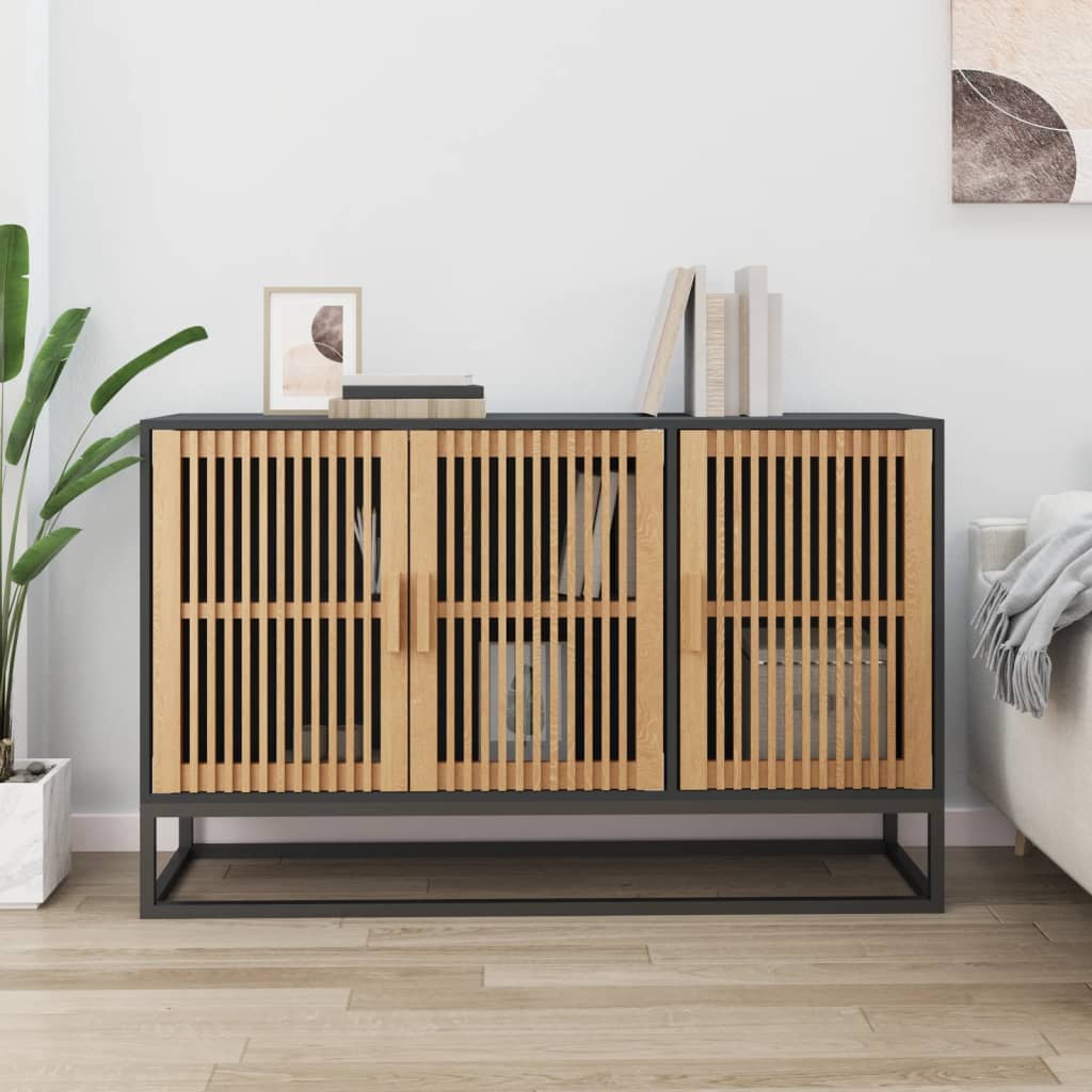 Senkki musta 105x30x65 cm tekninen puu