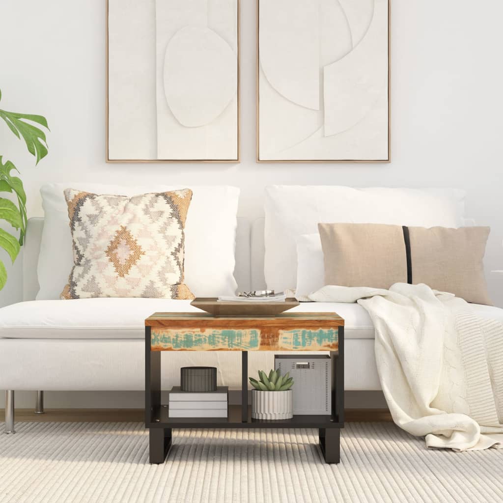 Sohvapöytä 55x50x40 cm kierrätetty täyspuu