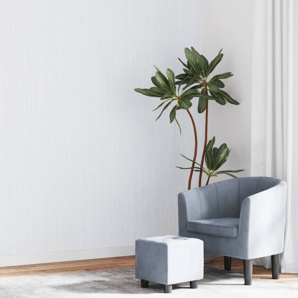 Tapetti 3D yksivärinen harmaa 10x0,53 m kuitukangas