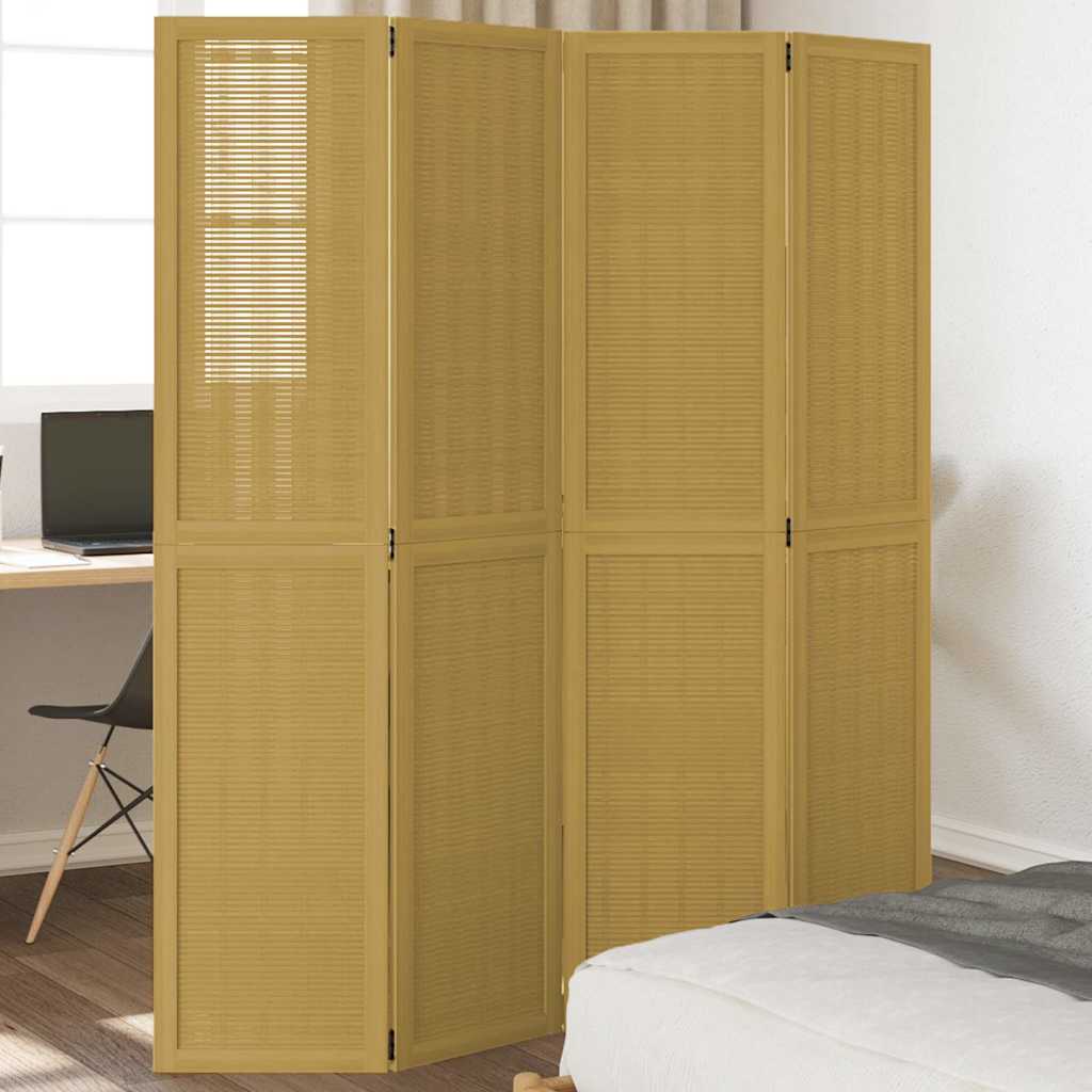 4-Paneelinen tilanjakaja ruskea täysi keisaripuu