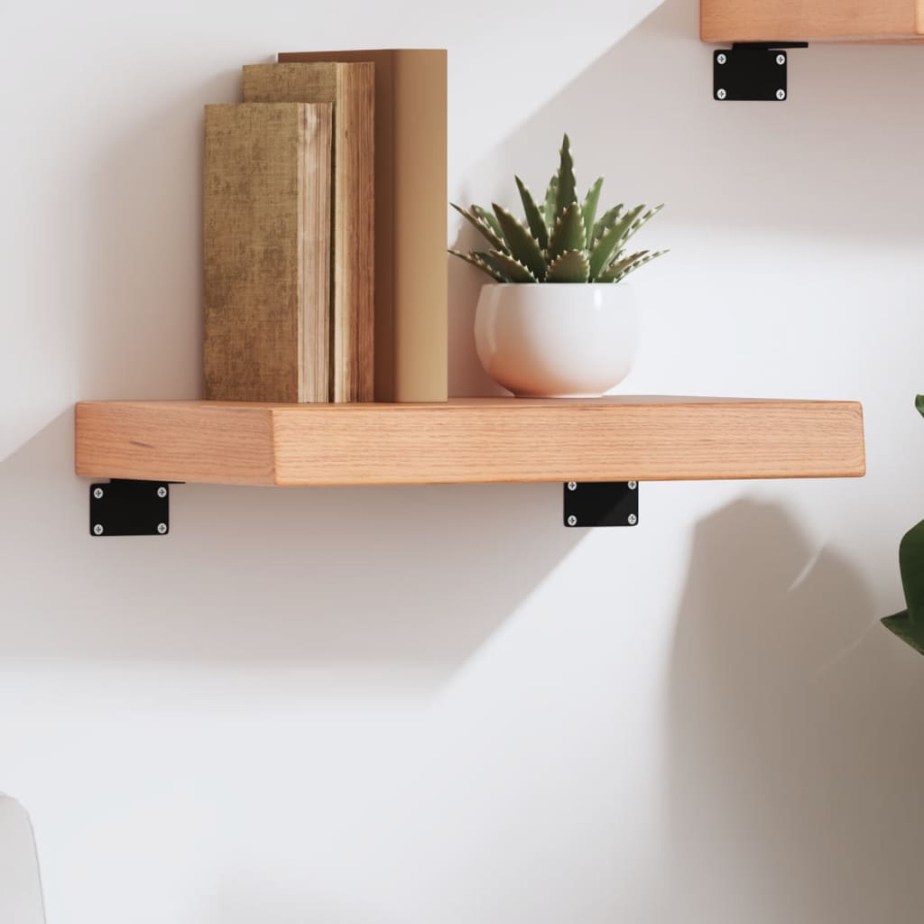 Seinähylly vaaleanruskea 40x30x(2-6) cm käsitelty täystammi