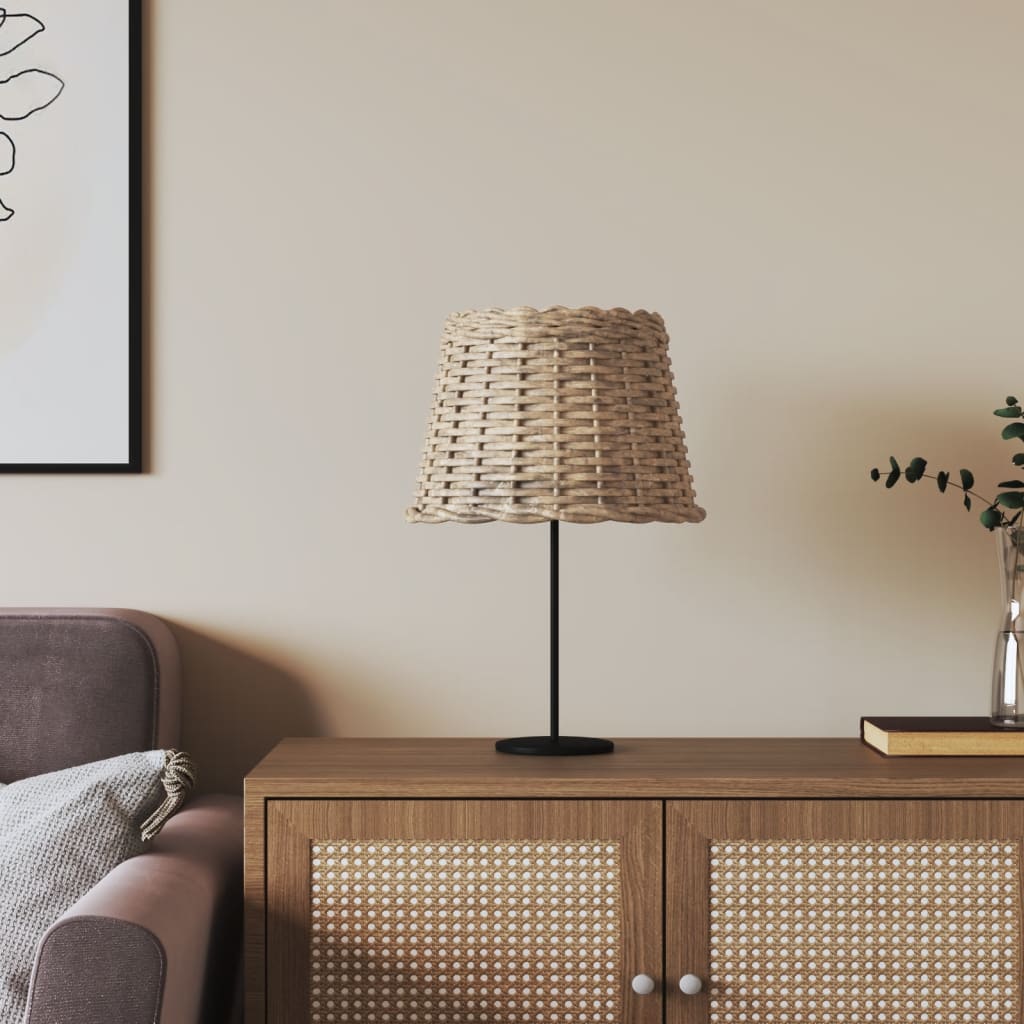 Lampunvarjostin ruskea Ø30x20 cm paju