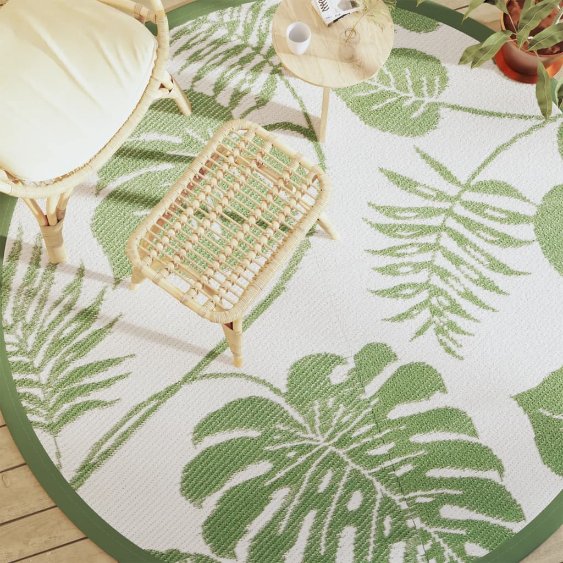 Ulkomatto vihreä Ø200 cm PP