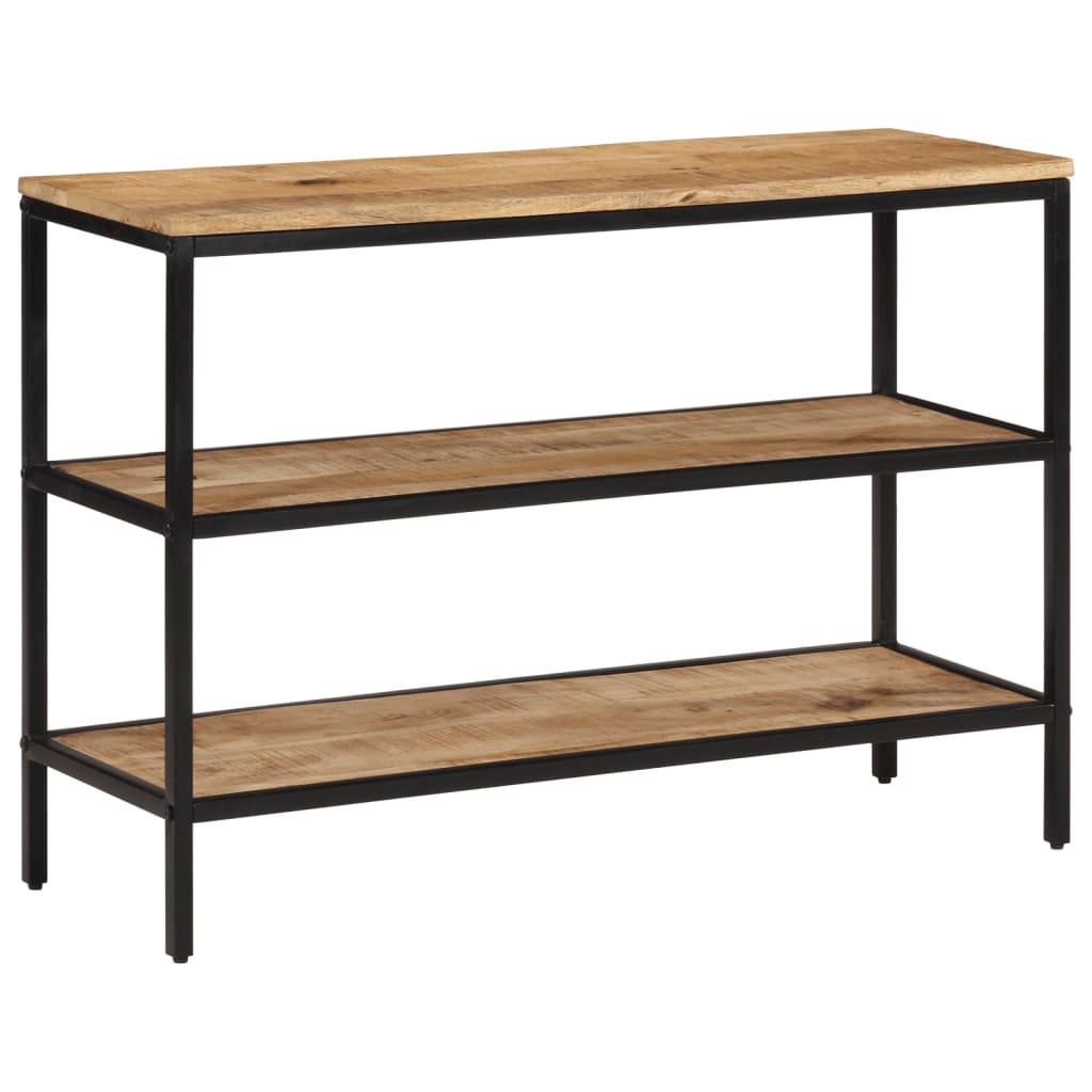 Konsolipöytä 100x35x70 cm täysi karkea mangopuu