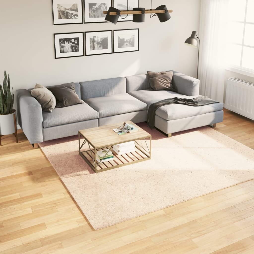 Matto HUARTE lyhytnukkainen ja pestävä beige 240x240 cm