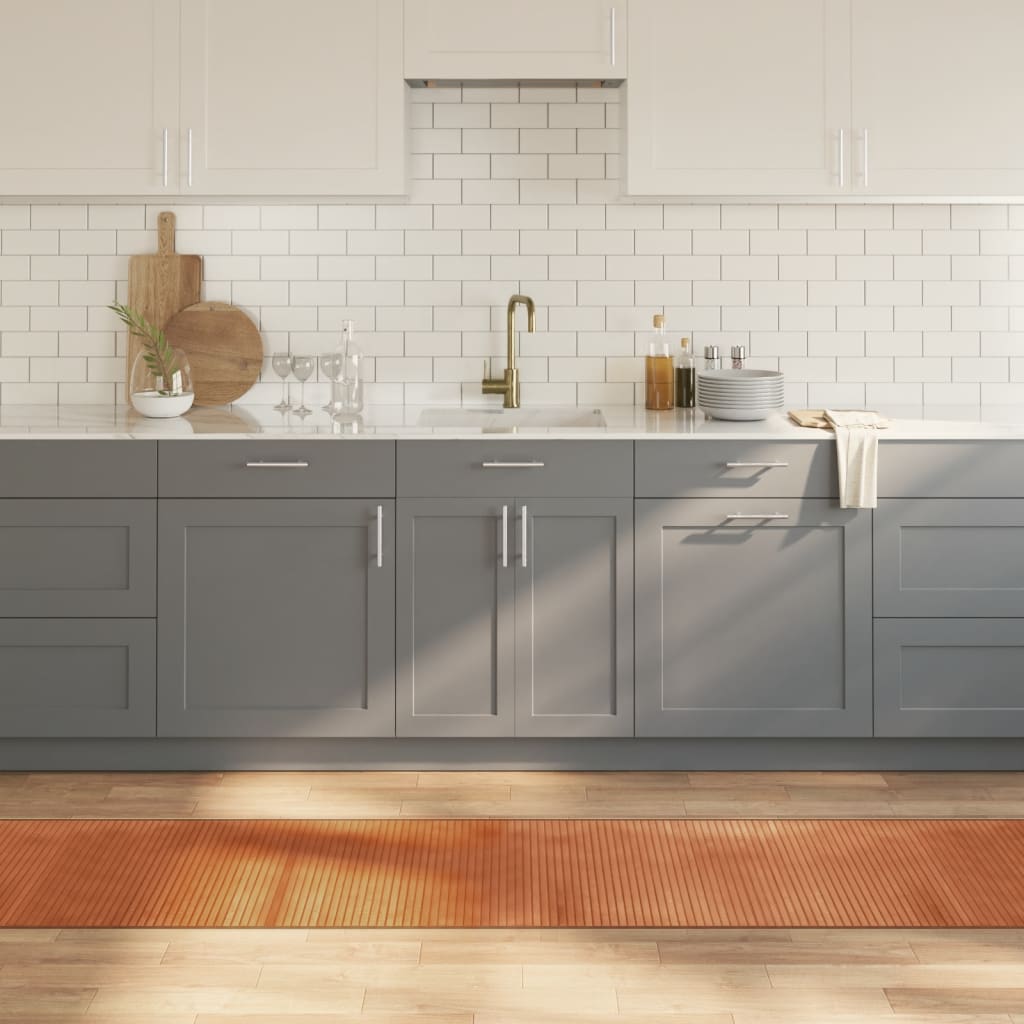 Matto suorakaide ruskea 60x500 cm bambu