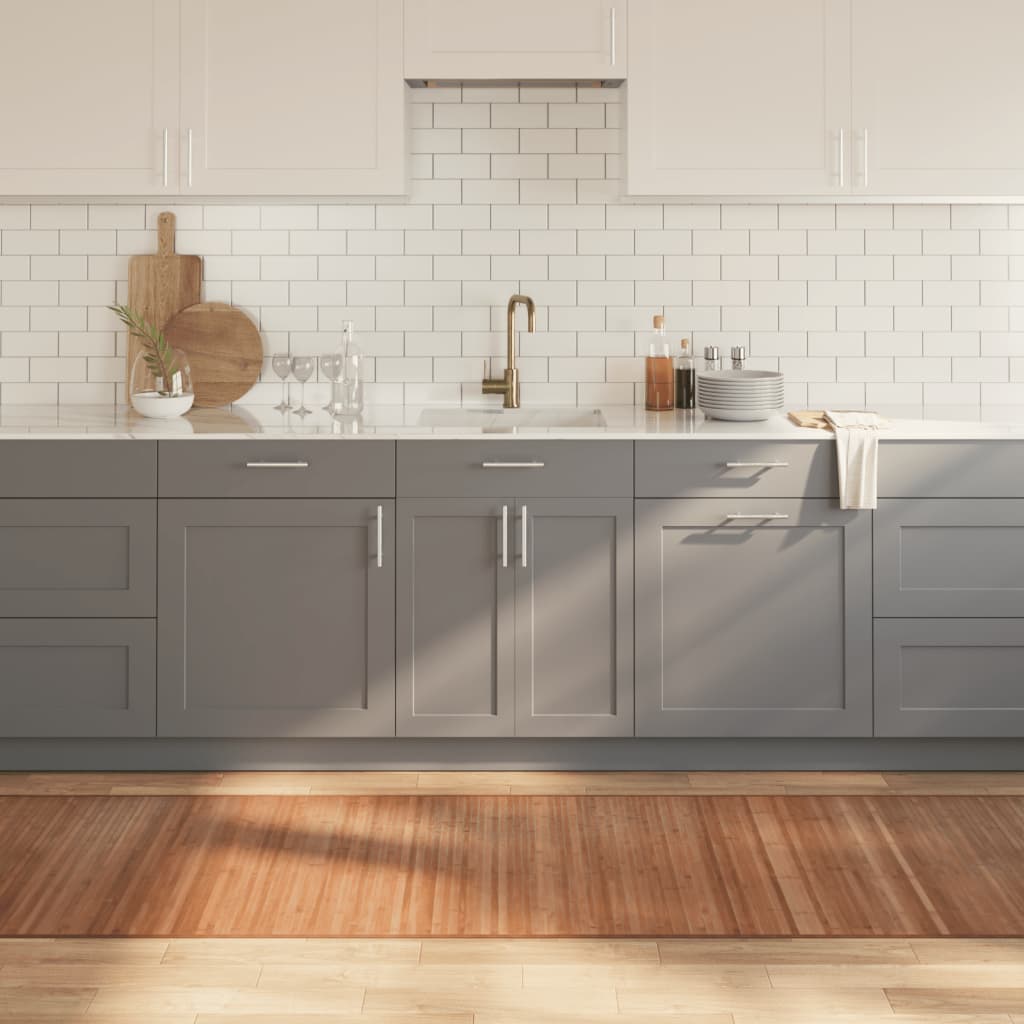 Matto suorakaide luonnollinen 80x1000 cm bambu