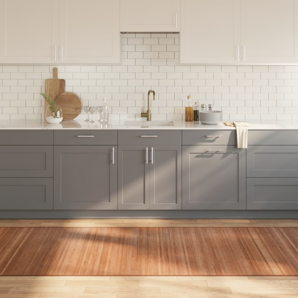 Matto suorakaide luonnollinen 100x300 cm bambu