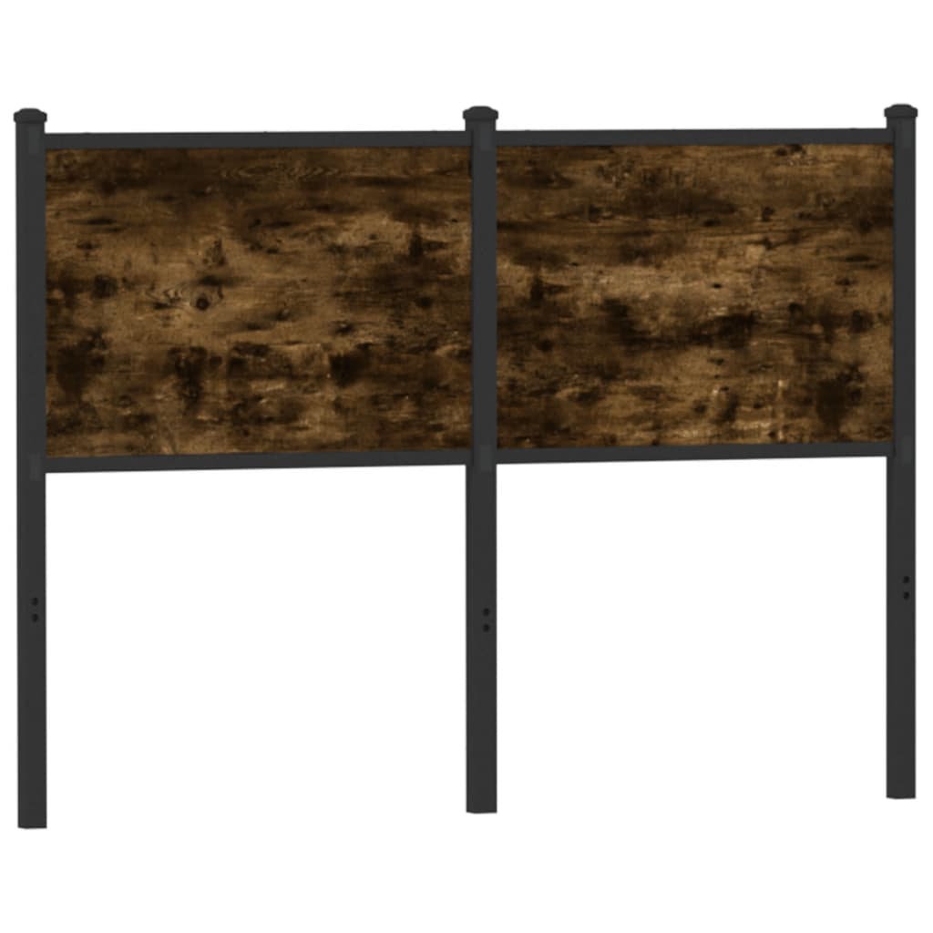 Sängynpääty savutammi 120 cm tekninen puu ja teräs