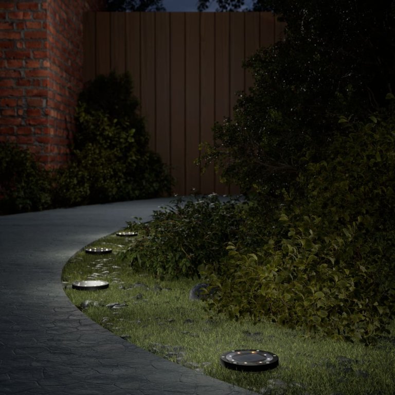 Maavalo aurinkopaneeli / maapiikki 4 kpl lämmin valkoinen