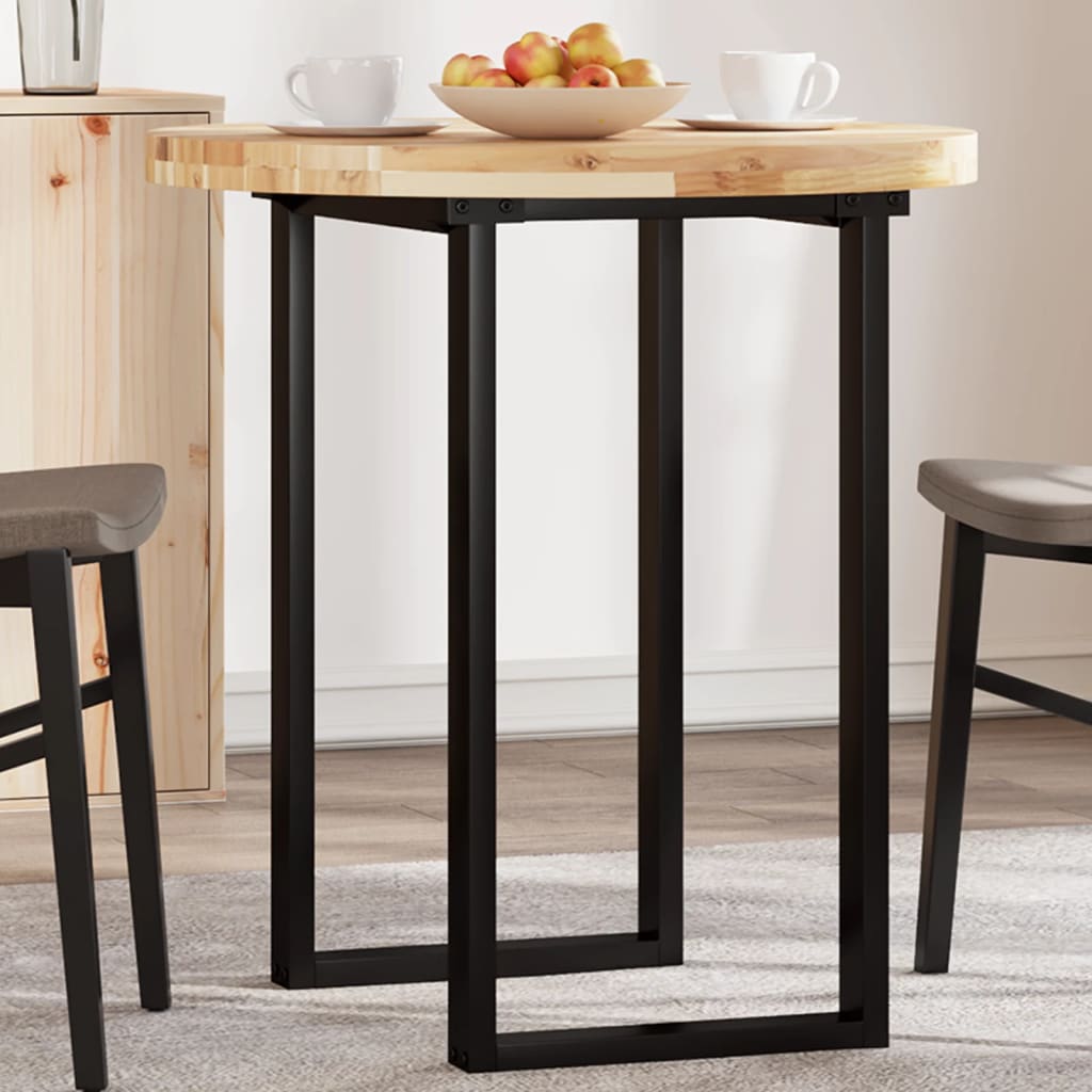 Pöytälevy pyöreä Ø70x4 cm täysi akasiapuu