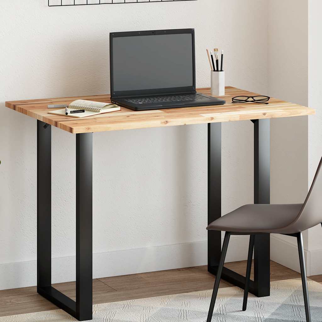 Pöytälevy suorakaide 100x70x2 cm täysi akasiapuu