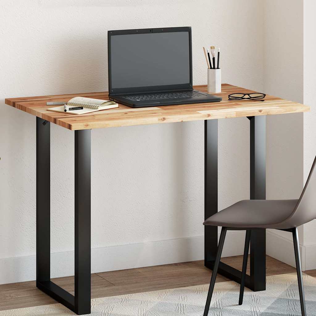 Pöytälevy suorakaide 100x70x2 cm täysi akasiapuu