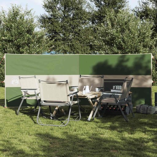 Camping Windbreak Green 344x120 cm Vedenpitävä