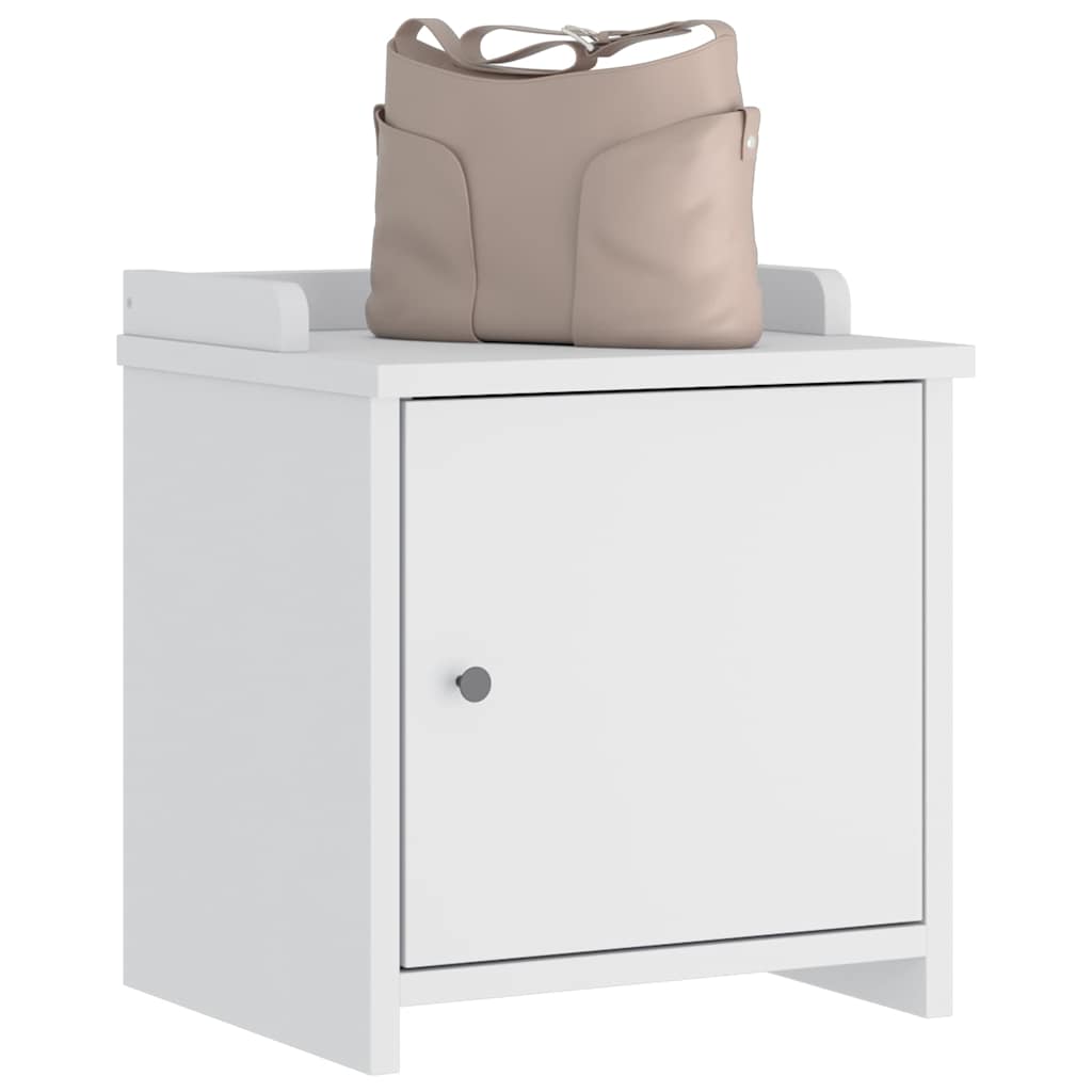 Eteisen penkki SANDNES valkoinen 45x40x50 cm täysi mänty